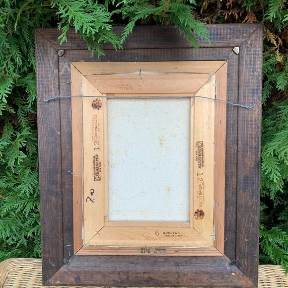 Vintage Original Art Floral Stillife in Round Vase. Acrylic Painting, Daisies, M - Picture 10 of 11